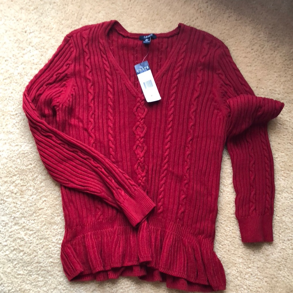 NWT Chaps sweater size XL
